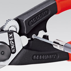 Knipex Bowden staaldraad-kabelschaar met 2-componenten greep