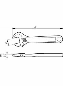 Bahco verstelbare moersleutel 15&quot;