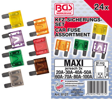 BGS steekzekeringen MAXI 24-delig