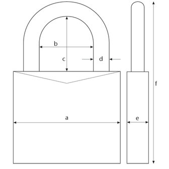 Abus cijfer hangslot  165/40