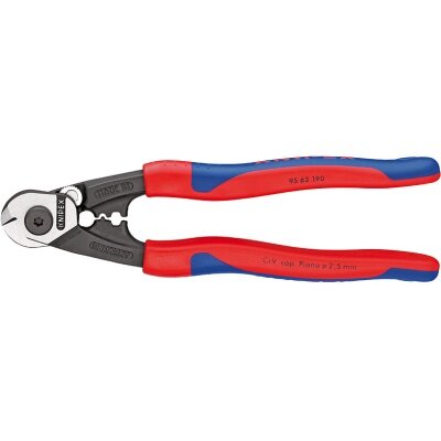 Knipex Bowden staaldraad-kabelschaar met 2-componenten greep