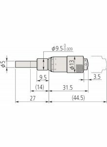 Mitutoyo inbouwschroefmaat 0-13mm