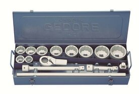 Gedore 1" Doppenset 36 t/m 80 mm