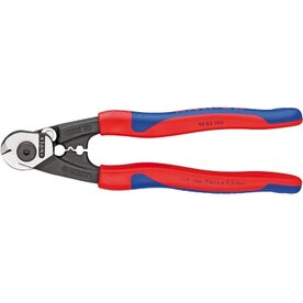 Knipex Bowden staaldraad-kabelschaar met 2-componenten greep