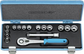 Gedore 3/8 Doppenset 6 t/m 19mm 