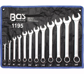 BGS Ringsteeksleutelset 1/4" t/m 15/16" 12-delig
