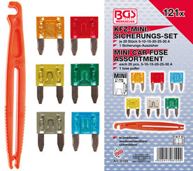 BGS steekzekeringen mini 121-delig